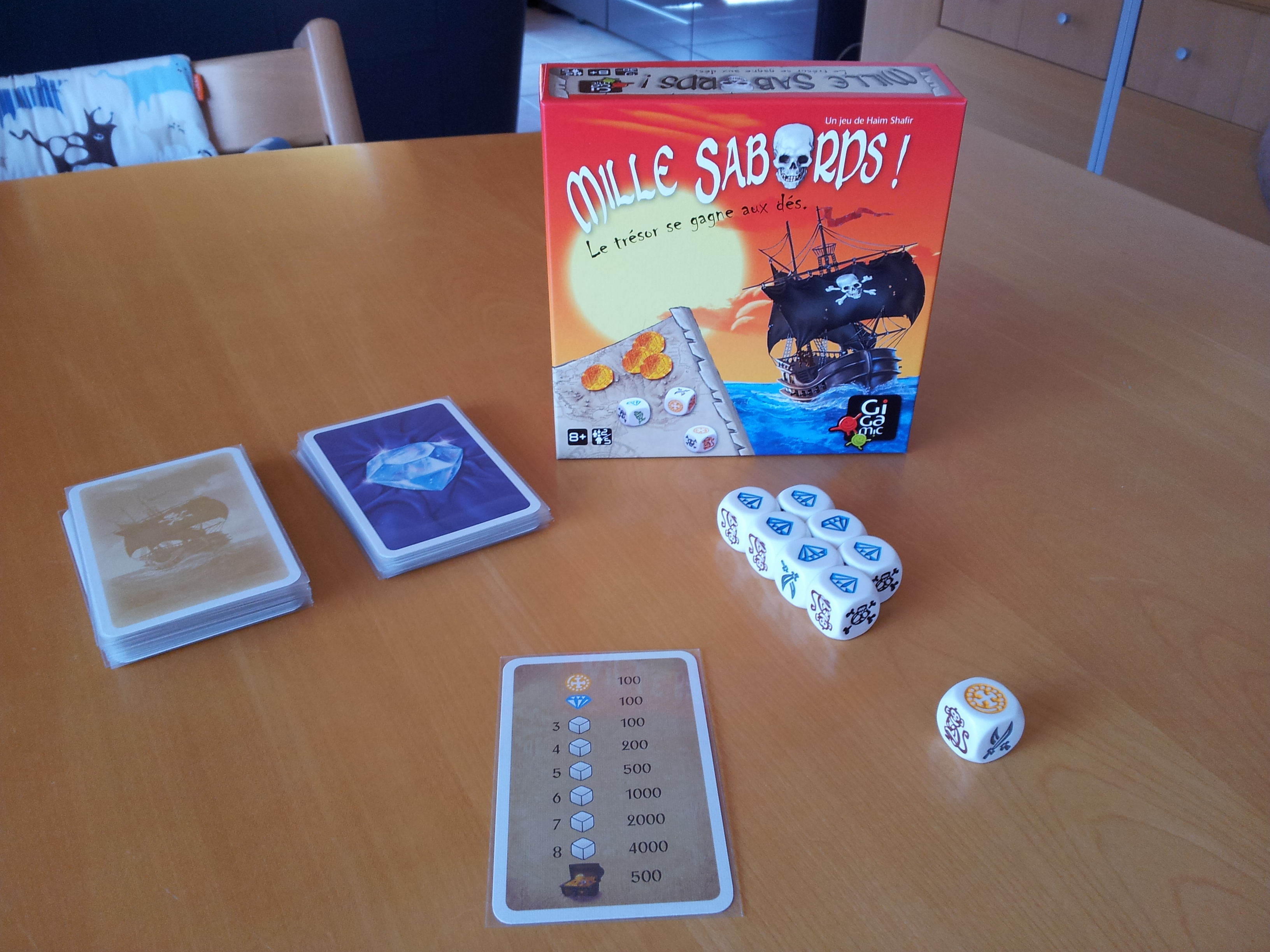 Boite du jeu "Mille Sabords !"