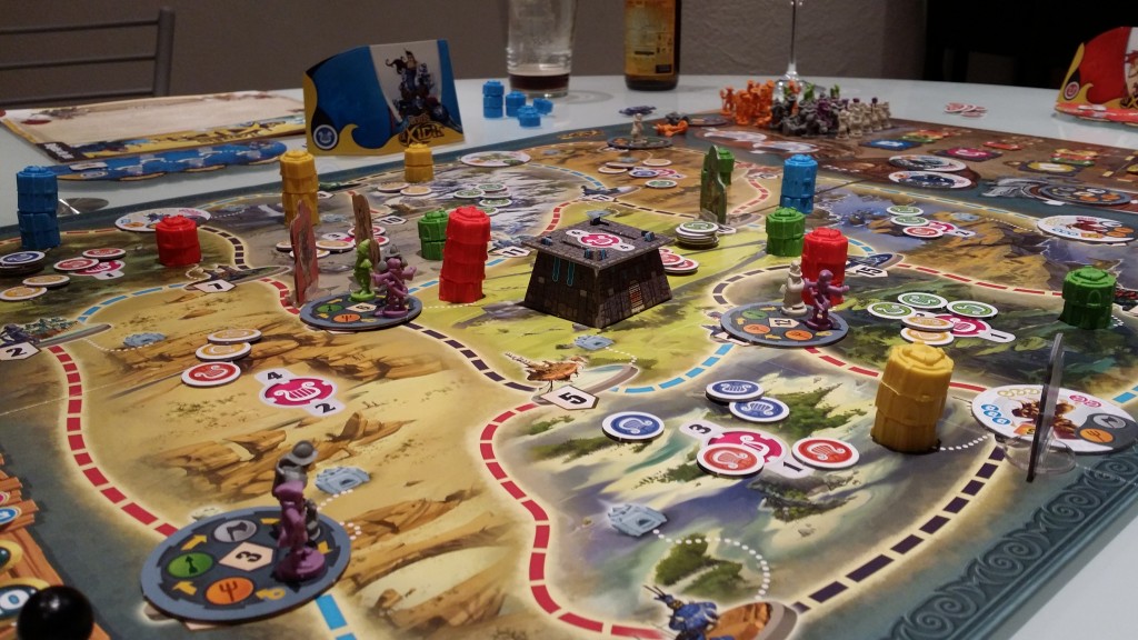 Vue d'ensemble d'une partie de Lords of Xidit