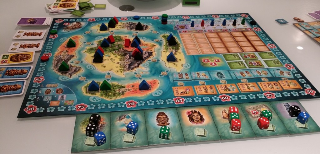 Plateau central du jeu Bora Bora